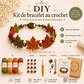 🧵 50% DE RÉDUCTION 🌿 Kit DIY création de bracelets au crochet – Inspiré de la nature – Complet, facile à utiliser – parfait pour créateurs débutants ou confirmés – idée cadeau originale 🎨💚✨