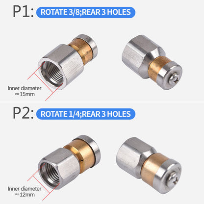 🔩 50% RABATT! 🌊 Buse de Nettoyage pour Égouts en Acier Inoxydable - Élimine les Obstinations et Préviens les Bouchons 💦✨
