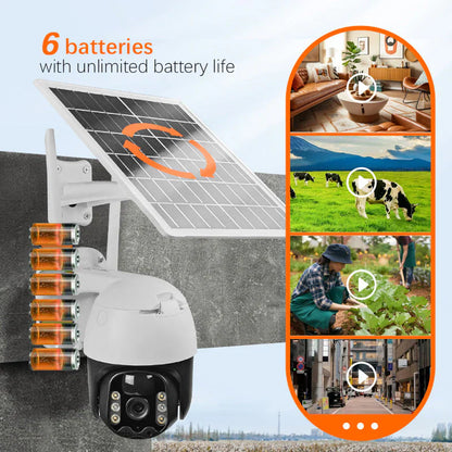 🔥 Hot Sale 🎥Caméra de surveillance solaire sans fil intelligente✈️ livraison gratuite