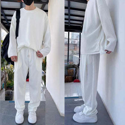 👔 60 % de réduction – Offre spéciale ! 🧥 Ensemble 2 pièces à manches longues à la mode pour hommes – Style et confort