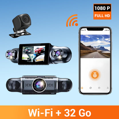 📹 50% DE RÉDUCTION! 🚗 Caméra de Tableau de Bord FHD à 4 Canaux avec Angle Ultra-Large – Vision Panoramique, Enregistrement en Boucle & Idéale Pour La Sécurité Routière 🛡️