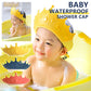 🛁 50% DE RÉDUCTION! 👶 Bonnet de Douche Imperméable Ajustable – PP + TPE, anti-eau yeux & oreilles – Couronne dessin animé – Jaune/Bleu/Rouge ✨