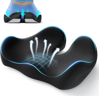 🔥💺Le coussin de siège en mousse à mémoire de forme le plus confortable de 2025 - Soulage les douleurs du dos et du coccyx !