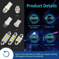 🚗 50% DE RÉDUCTION! 💡 Kit de 42 Pièces d'Éclairage Intérieur pour Voiture – Ampoules Super Lumineuses, Blanc Pur & Compatibles Plafonnier/Coffre ✨
