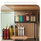 💪 50% DE RÉDUCTION! 🥫 Étagère Double Coulissante Organisateur de Placard – 5 hauteurs réglables, 2 plateaux & acier carbone robuste – Grande capacité, sans installation – Idéal pour cuisine & rangement ✨