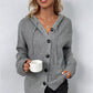 🧥 50% DE RÉDUCTION! 🍂 Manteau Femme Automne Tricoté à Capuche & Cordon – Doux, confortable & style décontracté – Parfait pour les journées fraîches d'automne ✨
