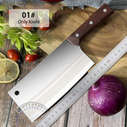 🔪 50% DE RÉDUCTION ! ✨ Couteau de Cuisine Forgé en Acier Inoxydable - Lame Haute Résistance et Manche Ergonomique pour une Précision Parfaite 🥬👨‍🍳