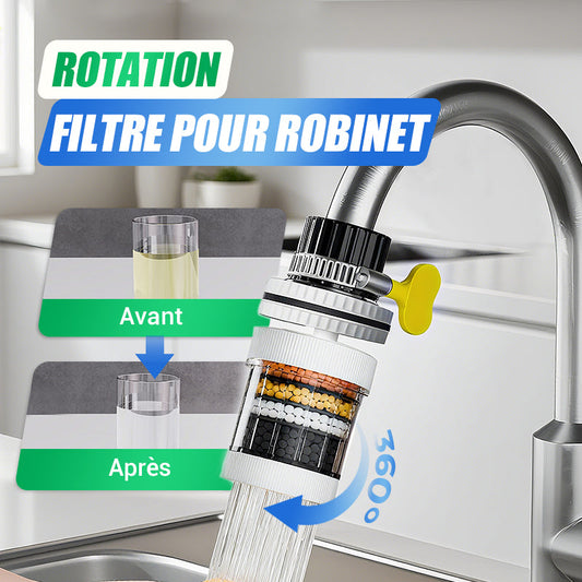 🚰 ACHETEZ 2 OBТENEZ 3! ✨ Filtre de Robinet en Coton PP - Système de Filtration à 5 Étapes avec Adaptateurs Universaux pour une Eau Plus Pure et Saine 💧🏠