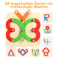 🧩 50% OFF NOW! ✨ Puzzle à Encastrement Montessori - Formes Géométriques en Bois avec Cartes Modèles pour l'Apprentissage Précoce 🎁🎄