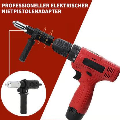 ⚡ 50% RABATT! 🔩 Professioneller Elektrischer Nietpistolenadapter – Wandelt Ihre Bohrmaschine in ein Nietgerät um, Schnell & Kraftvoll 🛠️
