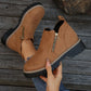 👢 Promo 60 % – Bottines tendance et confortables pour femmes, bout rond et zip 🌟