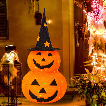 🎃 60% DE RÉDUCTION ! 🎁 Citrouilles Halloween Pliables - Décorations Réutilisables sans Stockage, Résistantes aux Intempéries pour Extérieur/Intérieur 🏠✨