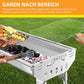 🔥 50% DE RÉDUCTION 🍖 Barbecue charbon pliable acier inox – Compact, portable & parfait pour le camping ou le jardin – Léger, stable & prêt à griller partout 🌲
