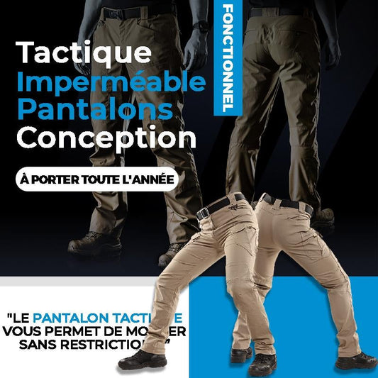 👖 60% DE RÉDUCTION! ✨ Pantalon Imperméable Plein Air - Coupe-Vent avec Taille Élastique pour Randonnée et Voyages 🌧️🏔️