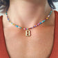 💜DERNIER JOUR DE LA PROMOTION - 50 % DE RÉDUCTION💜 Collier à lettres en perles pour femmes🔤A-Z