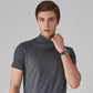 👕 50% de Réduction! 🔝 T-shirt Slim Fit à Col Montant pour Homme – Ajusté, Confortable & Style Moderne 🎁