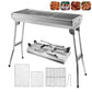 🔥 50% DE RÉDUCTION 🍖 Barbecue charbon pliable acier inox – Compact, portable & parfait pour le camping ou le jardin – Léger, stable & prêt à griller partout 🌲
