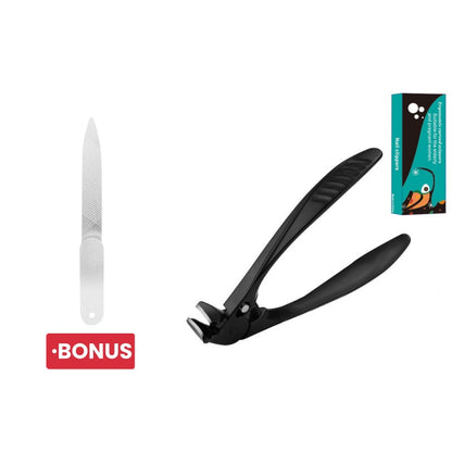 ✂️ ACHETEZ 2, OBTENEZ 1 GRATUIT ! 💅 Coupe-ongles en acier inoxydable avec lames incurvées de précision – Idéal pour les ongles épais et les personnes âgées – coupe nette et sûre ✨