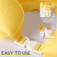 🛁 50% DE RÉDUCTION! 👶 Bonnet de Douche Imperméable Ajustable – PP + TPE, anti-eau yeux & oreilles – Couronne dessin animé – Jaune/Bleu/Rouge ✨