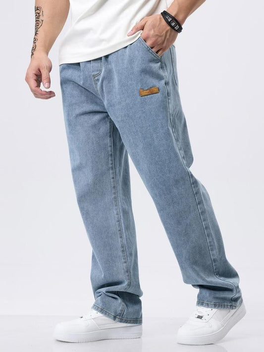 👖 50% DE RÉDUCTION ✨ Jean décontracté homme – Coupe évasée, respirant & confortable – Tissu denim doux, style rétro moderne – parfait pour le quotidien ou les sorties 🌿