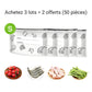 🥦 ACHETEZ 3 - RECEVEZ 2 GRATUITS ! ✨ Sacs de Conservation Aluminium Réutilisables - Garde les Aliments Frais Plus Longtemps, Écologiques et Lavables 🌱📦