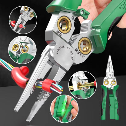 🔧 60% DE RÉDUCTION ! ✨ Ciseaux Multifonctions 8 en 1 – Dénudeur, Coupe-Fil, Testeur de Tension & Compact pour Trousse à Outils ⚡