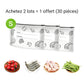 🥦 ACHETEZ 3 - RECEVEZ 2 GRATUITS ! ✨ Sacs de Conservation Aluminium Réutilisables - Garde les Aliments Frais Plus Longtemps, Écologiques et Lavables 🌱📦
