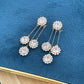 💎 ACHETEZ 1, OBTENEZ 1 GRATUIT! ✨ Boucles d'Oreilles Pétales Rondes en Zircon – Strass Étincelant, Plaqué Or & Hypoallergénique (Doré/Argenté) Pour Une Élégance Quotidienne 🌟