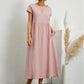 👗 50% DE RÉDUCTION 🌿 Robe d'été sans manches en coton & lin – Coupe fluide, 2 poches & couleur unie – Légère, respirante & parfaite pour les journées chaudes ou les vacances ☀️