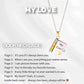 👑 50% DE RÉDUCTION! ✨ Collier de Livre My Little Star pour Fille – Cadeau d'Anniversaire & Diplôme, Message Personnalisé & Fini Or ❤️