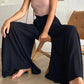 👖 60% de Réduction ✨ Pantalon Large Taille Haute Uni – Coupe Fluide, Taille Haute Sculptante & Confort Léger 🌿