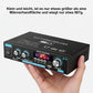 🎵 50% DE RÉDUCTION 📻 Amplificateur audio 2 canaux 600W – Mini HiFi numérique Bluetooth avec radio FM – Puissant, compact & sans fil – parfait pour enceintes de maison, bureau ou système personnalisé 🎛️