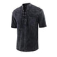 👕 60% DE RÉDUCTION! 🖤 T-shirt Gothique Vintage à Col V pour Hommes – Poche en Lin, Manches Courtes & Coupe Ample 🌑