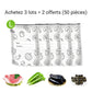 🥦 ACHETEZ 3 - RECEVEZ 2 GRATUITS ! ✨ Sacs de Conservation Aluminium Réutilisables - Garde les Aliments Frais Plus Longtemps, Écologiques et Lavables 🌱📦
