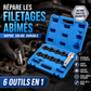 🔧 50% DE RÉDUCTION! 🚗 Jeu d'outils de réparation de filetages – Restaure les filets abîmés, robuste & facile à utiliser – Idéal pour l'entretien automobile et mécanique 🛠️