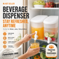 🧊 50% DE RÉDUCTION! 🥤 Distributeur de boissons pour réfrigérateur – Gain de place, robinet intégré & design compact – Créez votre bar à boissons maison facilement 🍹