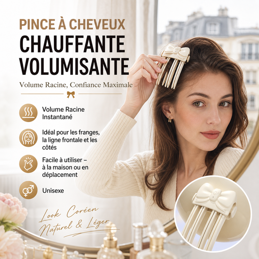 💇 50% DE RÉDUCTION! 🔥 Pince chauffante sans fil pour volume à la racine – Compacte, rechargeable & idéale pour cheveux fins – Parfaite pour un look volumineux en voyage ✨