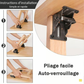 🛠️ 50% DE RÉDUCTION! 🔩 SUPPORTS DE PIEDS DE TABLE - Charnières Autobloquantes & Design Pliable, Acier Renforcé pour Stabilité Maximale, Installation Facile 🏡✨