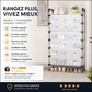 👟 50% DE RÉDUCTION! 🏠 Étagère à Chaussures à Plusieurs Niveaux – Grande capacité, robuste & gain de place – Idéale pour ranger toute votre collection dans l'entrée ✨