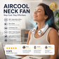 🌀 50% DE RÉDUCTION 🍃 Ventilateur de cou ultra-silencieux – Rotation 360° & 3 vitesses – Rafraîchissement mains libres, longue autonomie – indispensable pour l’été, le bureau ou les voyages 🌬️✨