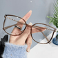 👓 50% DE RÉDUCTION ! ✨ Lunettes Anti-Lumière Bleue Femme – Monture Large Ultra-Légère (19.5g), Confort Toute la Journée & Style Élégant 💻