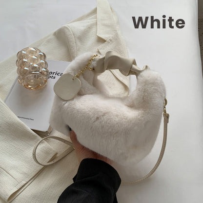 👜 50% DE RÉDUCTION ! 💎 Sac Multifonctionnel en Fausse Fourrure 2026 – Doux & Élégant, Transformable Bandoulière/Sac à Dos ✨