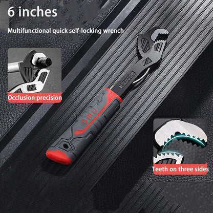 🔧 50% de réduction! 🛠️ Clé à Pipe Multifonction Autobloquante – Qualité Industrielle, Robuste & Polyvalente 💪