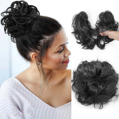 💇♀️ PROMO FLASH : 50% DE RÉDUCTION ! Postiche Chignon Flou Volumineux avec Peigne à Pinces pour Cheveux – Fibre Thermorésistante 160°C, Fixation Ultra-Stable for un Look Salon en 30 Secondes ✨