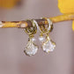 🍂 50% DE RÉDUCTION ! ✨ Boucles d'oreilles feuille d'abricot – Détails délicats, Perles d'imitation & Style naturel 🍃