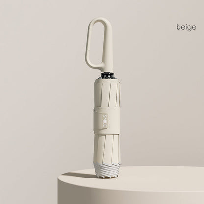 🌂 50% DE RÉDUCTION ! ⚠️ Parapluie à Anneau et Boucle avec Bande Réfléchissante – Sécurité Nocturne, Design Anti-retournement & Résistant au Vent 🚶