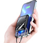 🔋 50% DE RÉDUCTION! ⚡ Batterie Externe Mini 20000mAh à Charge Rapide – Câbles intégrés, compacte & puissante – Idéale pour recharger tous vos appareils en déplacement 📱