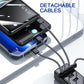 🔋 50% DE RÉDUCTION! ⚡ Batterie Externe Mini 20000mAh à Charge Rapide – Câbles intégrés, compacte & puissante – Idéale pour recharger tous vos appareils en déplacement 📱
