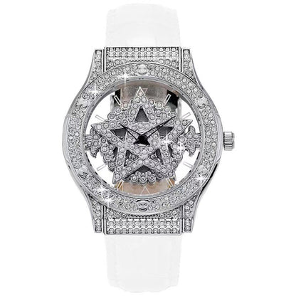 ⌚ 50% DE RÉDUCTION ✨ Montre de mode femme cadran strass – Mouvement quartz & étanche 30M – Bracelet réglable, élégante au quotidien ou pour les occasions spéciales 💎