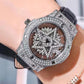⌚ 50% DE RÉDUCTION ✨ Montre de mode femme cadran strass – Mouvement quartz & étanche 30M – Bracelet réglable, élégante au quotidien ou pour les occasions spéciales 💎